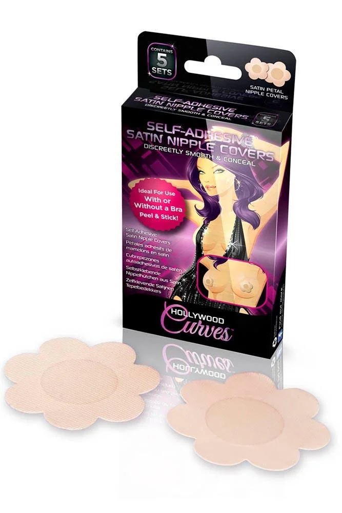 pornhint Pornhint Self Adhesive Satin Nipple Covers 5 Pairs