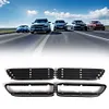 Black 1 Pair Side Grill Grille Fender Vents Replacement for BMW E46 M3 2001-2006