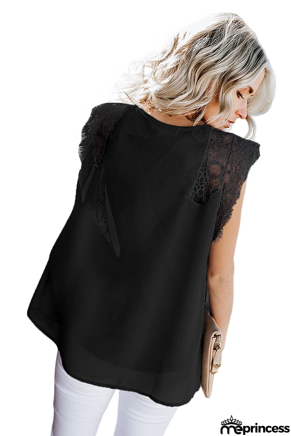 From A Dream Lace Tank Top with Vest