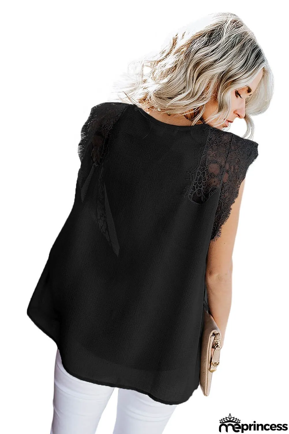 From A Dream Lace Tank Top with Vest