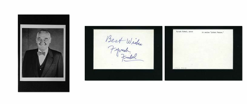 Fyvush Finkel - Signed Autograph and Headshot Photo Poster painting set