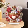 Tasse &Agrave; Th&eacute; Chaton-Bricolage Ornement