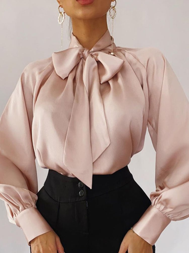 Fashion glossy blouse SKUI73772 QueenFunky