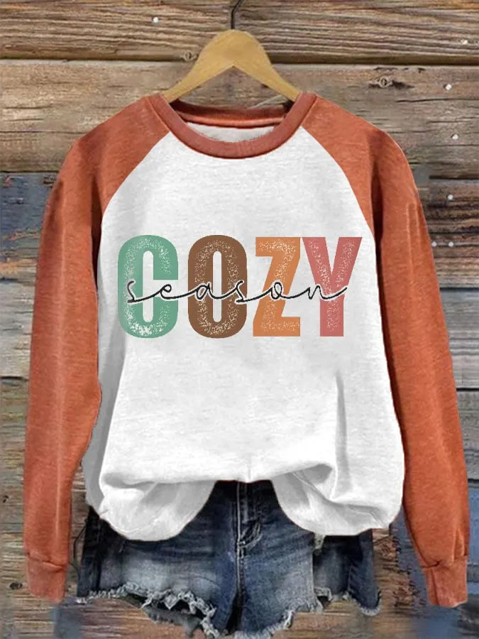 Women's Cozy Season Print Sweatshirt 