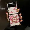 Luxury Butterfly Pattern Ring Holder Protective Case For Samsung Galaxy Z Flip4 Flip3 5G