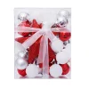 30PCS New Year Christmas's Tree 3/11CM Decor Balls Set