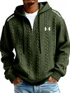 Men's Fashion Casual Sports Half-Zip Hooded Sweatshirt