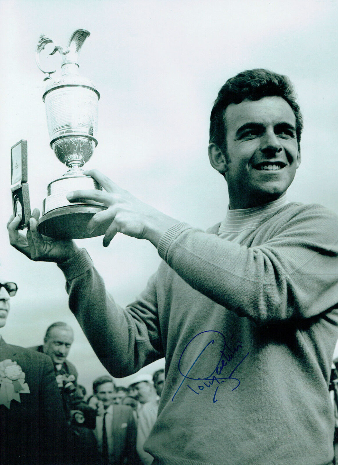 Tony JACKLIN Signed Autograph 16x12 The Open GOLF Winner Photo Poster painting AFTAL COA