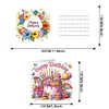 6pcs Diamond Painting Greeting Cards DIY Diamond Art Cards Crafts (Birthday)
