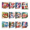 12Pcs Diamond Painting Warm Winter Greeting Card Set with Envelope
