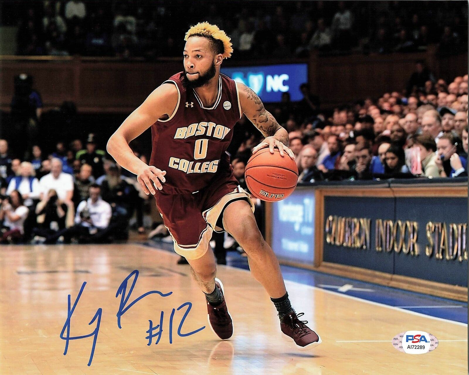 KY BOWMAN signed 8x10 Photo Poster painting PSA/DNA Boston College Eagles Autographed