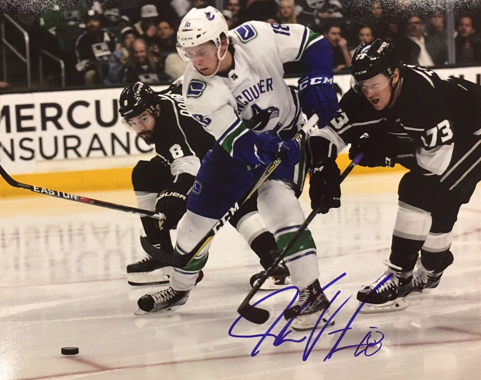 PROOF! JAKE VIRTANEN Signed Autographed 8x10 Photo Poster painting VANCOUVER CANUCKS