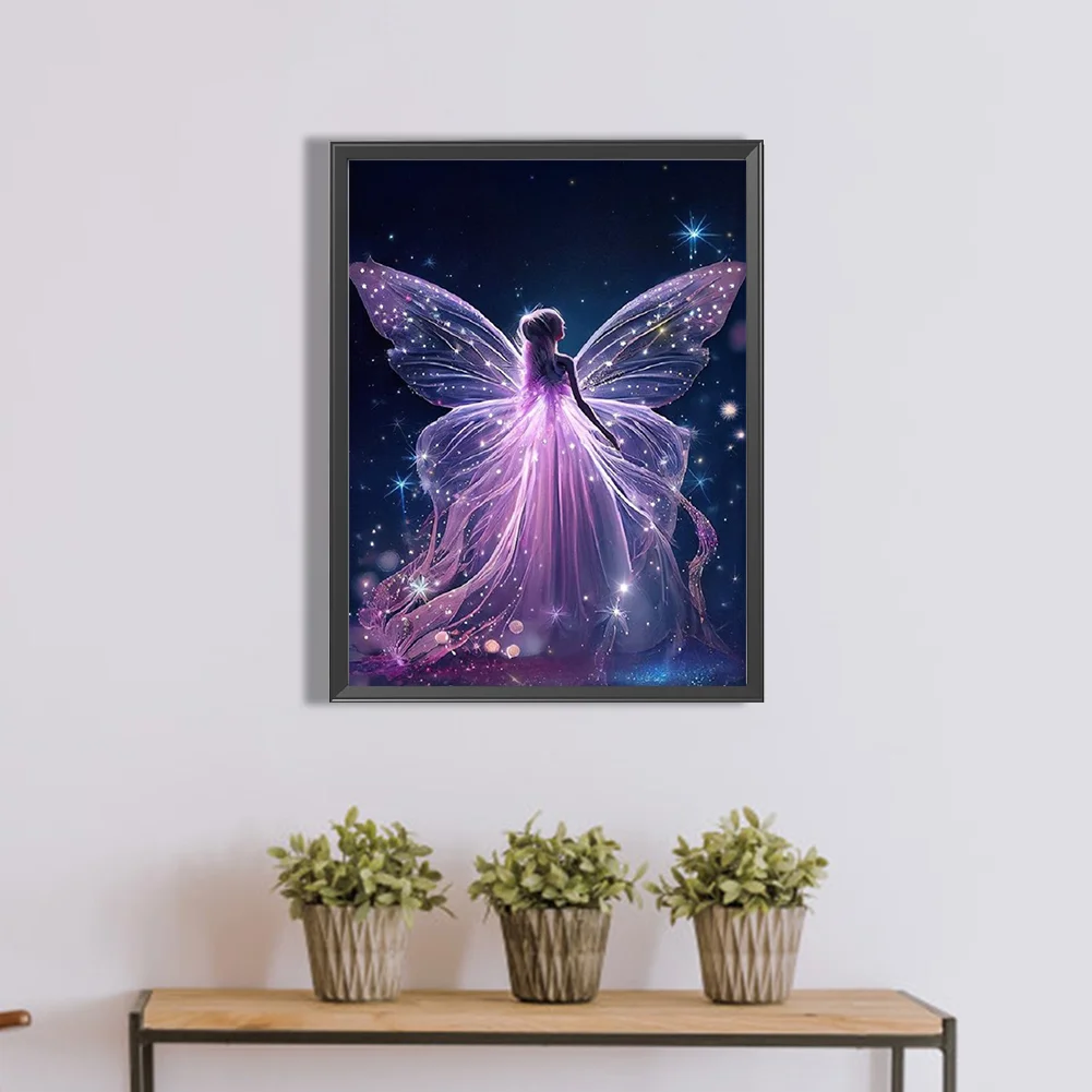 Diamond Painting - Full Round Drill - Butterfly Fairy(30*40cm)