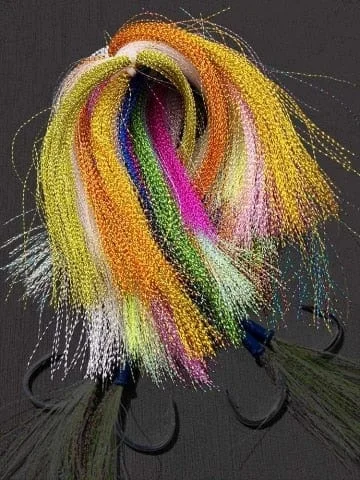 pornhint Pornhint lunker fly fishing tinsel twisted strand string line tying flash crystal shining diy material assist hooks lure flies