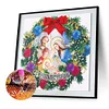 >SALE<Diamond Painted 5D DIY Christmas wreath Partial Special Rhinestone Set