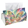 (25cm)Galaxy Pearl Butterfly DIY Diamond Painting PU Tissue Holder Box