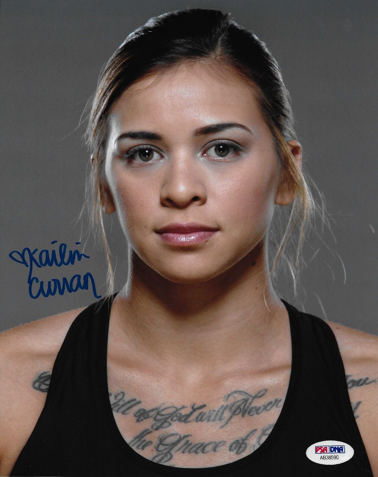 Kailin Curran Signed UFC 8x10 Photo Poster painting PSA/DNA COA Fight Night 80 Picture Autograph