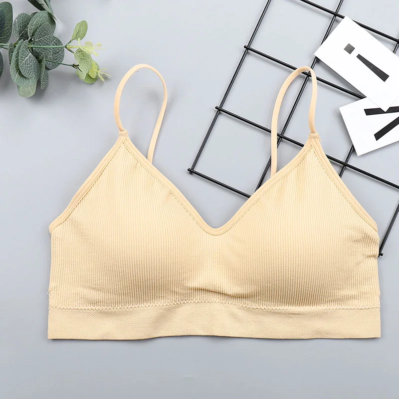 Billionm Elastic Gathering Bralette Push Up Bra Summer Anti-light Korean Style Wild Bra Tube Top Sexy No Rims Bra