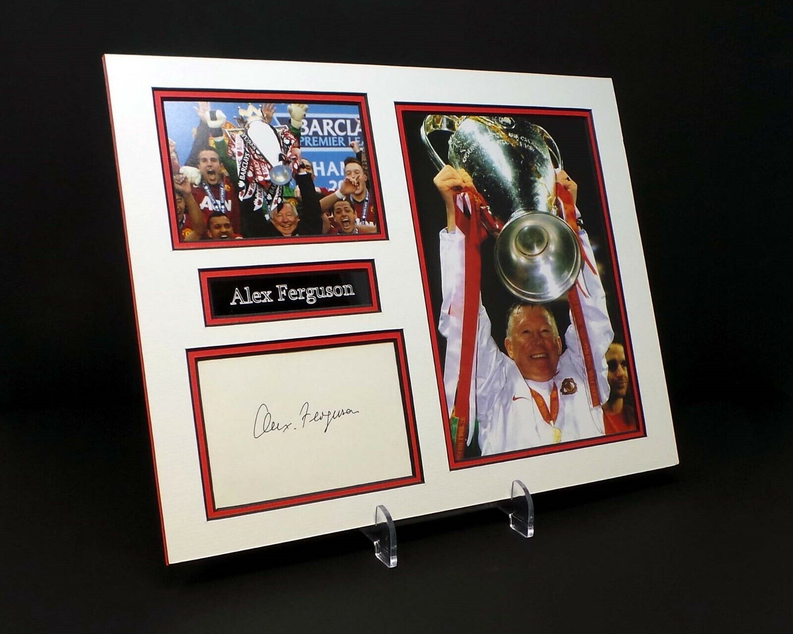 Alex FERGUSON Signed Mounted Photo Poster painting Display AFTAL Ex Manchester Utd Manager