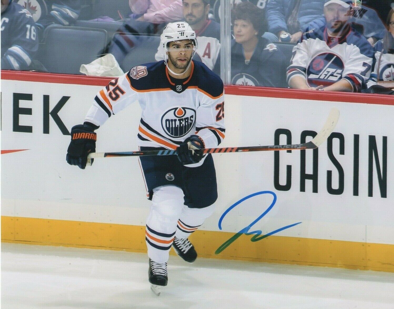 Edmonton Oilers Darnell Nurse Autographed Signed 8x10 NHL Photo Poster painting COA #4