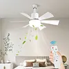 Socket Fan Light with Remote Screw in Ceiling Fan in Light Socket for Bedroom
