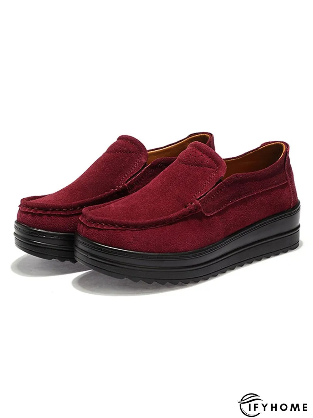 Casual Suede Non-slip Platform Shoes | IFYHOME