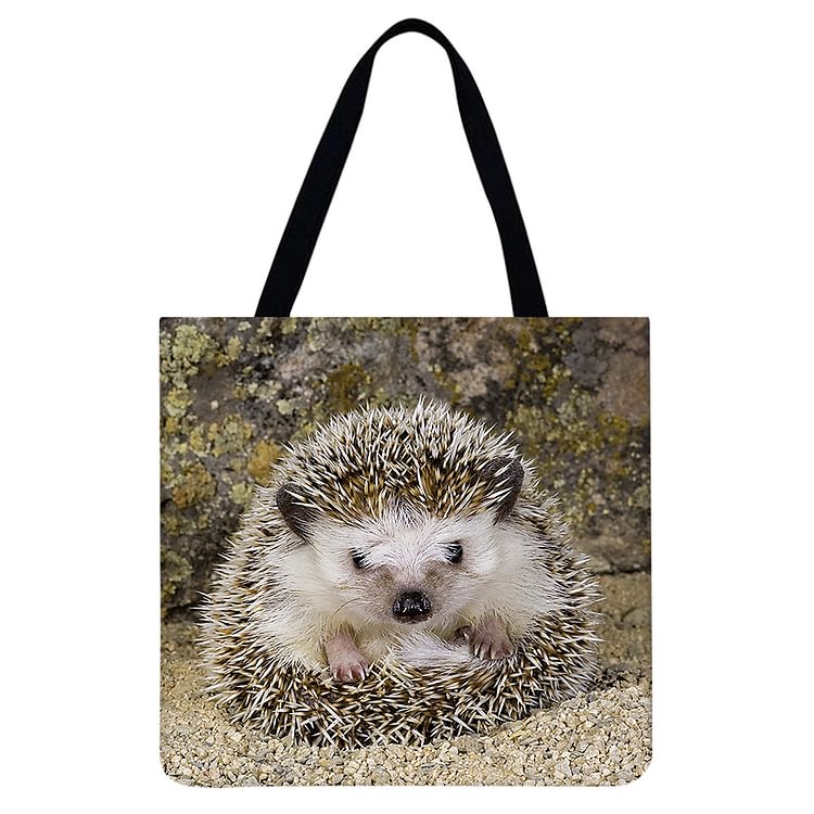 Hedgehog - Linen Tote Bag