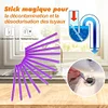 12 Pi&egrave;ces Tige de nettoyage magique pour d&eacute;contamination et d&eacute;sodorisation des canalisations