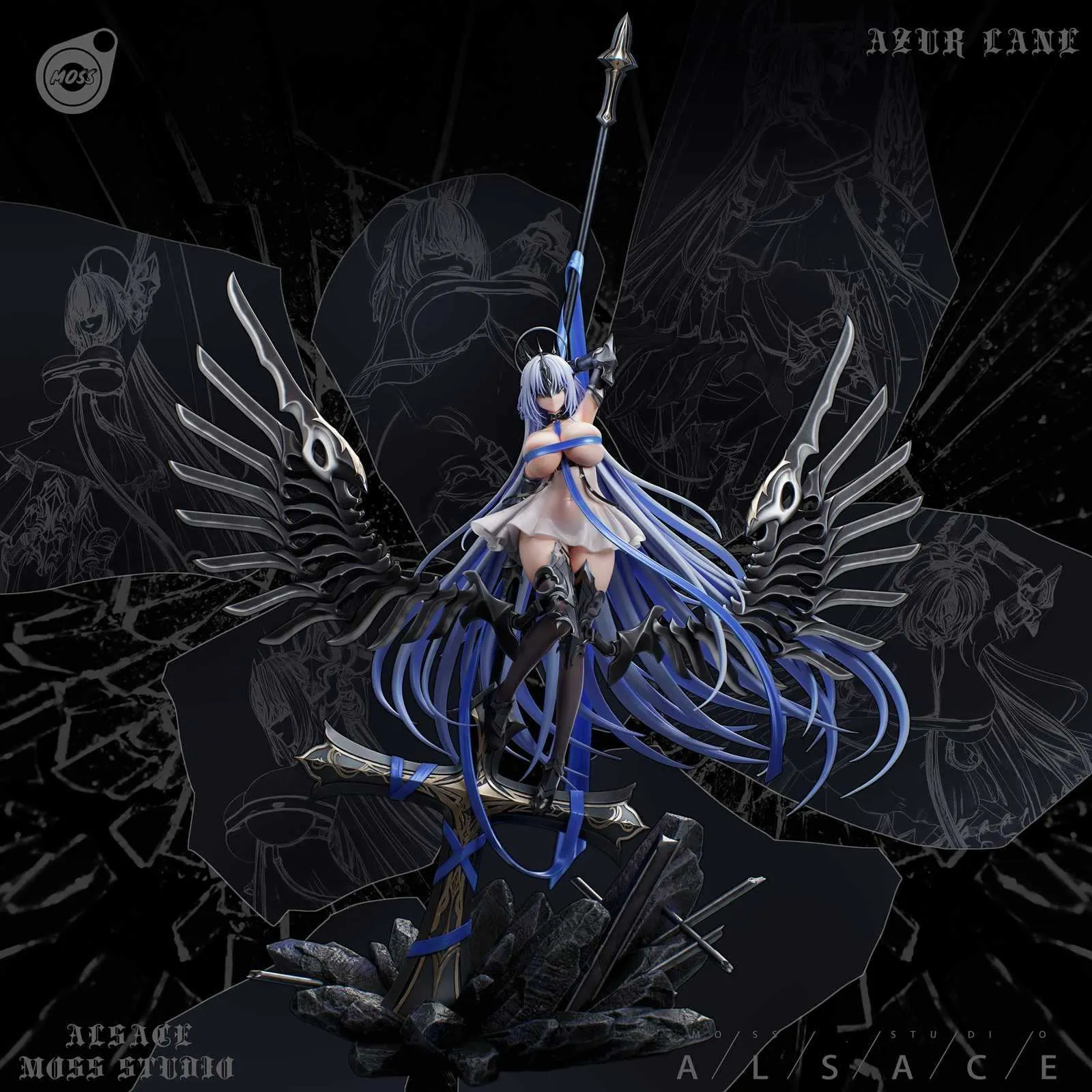 1/6 Scale FFNF Alsace - Azur Lane Resin Statue - MOSS Studio