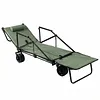 [US Local Warehouse] 2-in-1 Wagons Carts Foldable 440lbs Capacity Folding Chair Cart with All-Terrain Wheels Beach Wagon for  Sports Garden Camping (Green)