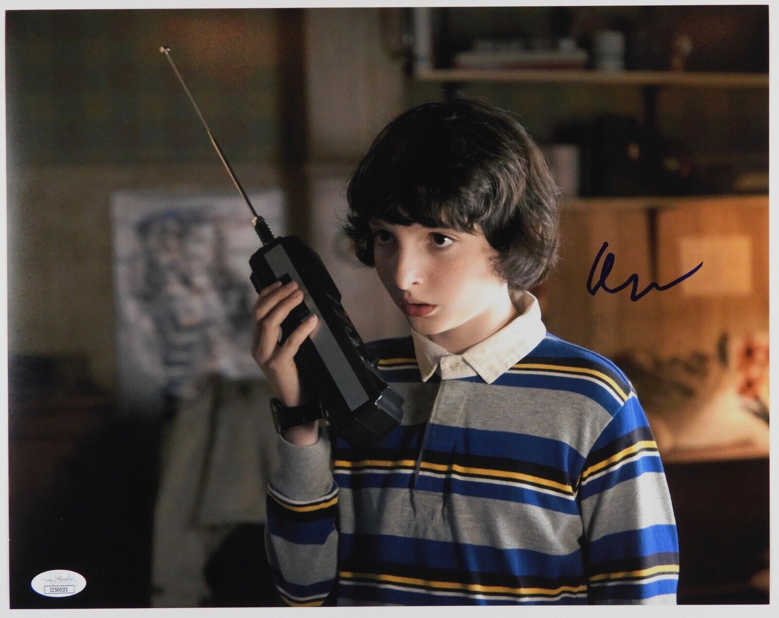 Finn Wolfhard Autograph JSA 11 x 14 Signed Photo Poster painting Stranger Things