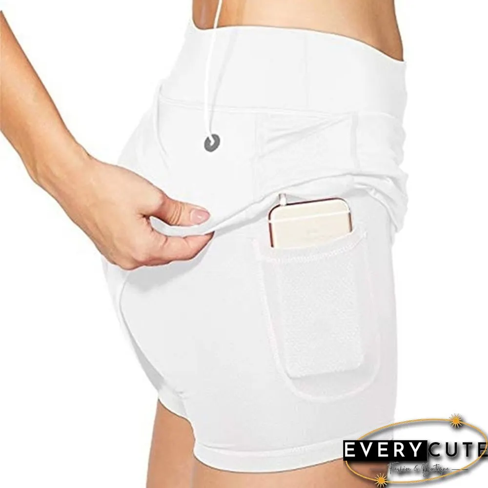 Summer Fashion Women's Active Athletic Skort Skirt With Pockets For Running Tennis Workout