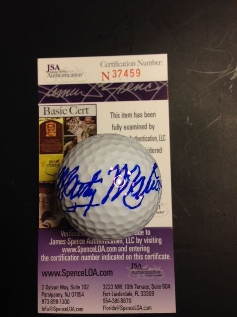 Marty Marion St Louis Cardinals Signed Golf Ball with JSA