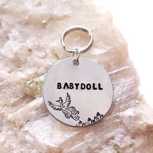 Pornhint Phoenix Personalized Collar Tag, BDSM, Kink