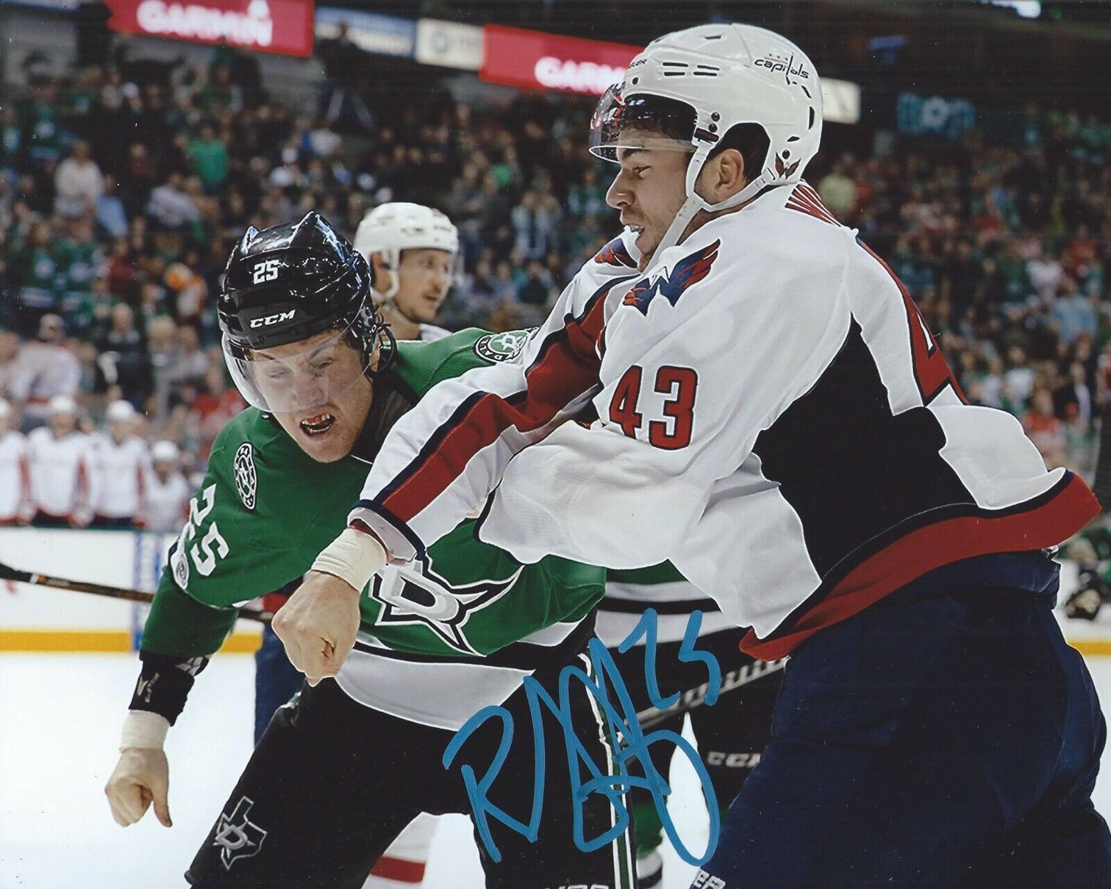 Brett Ritchie Signed 8x10 Fight Photo Poster painting Dallas Stars Autographed COA