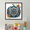 (US Only)Pumpkin Printed Cross Stitch Kit 40x40cm DIY 14CT Embroidery Craft Set Decor