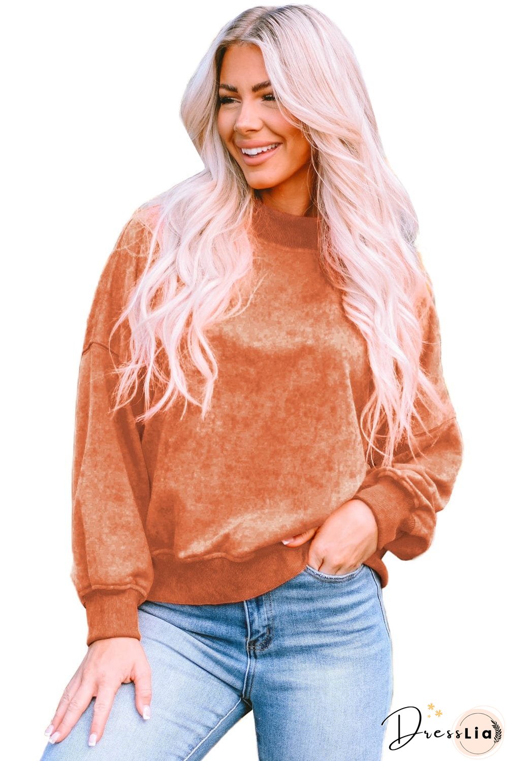 Stylish Crew Neck Pullover Sweater