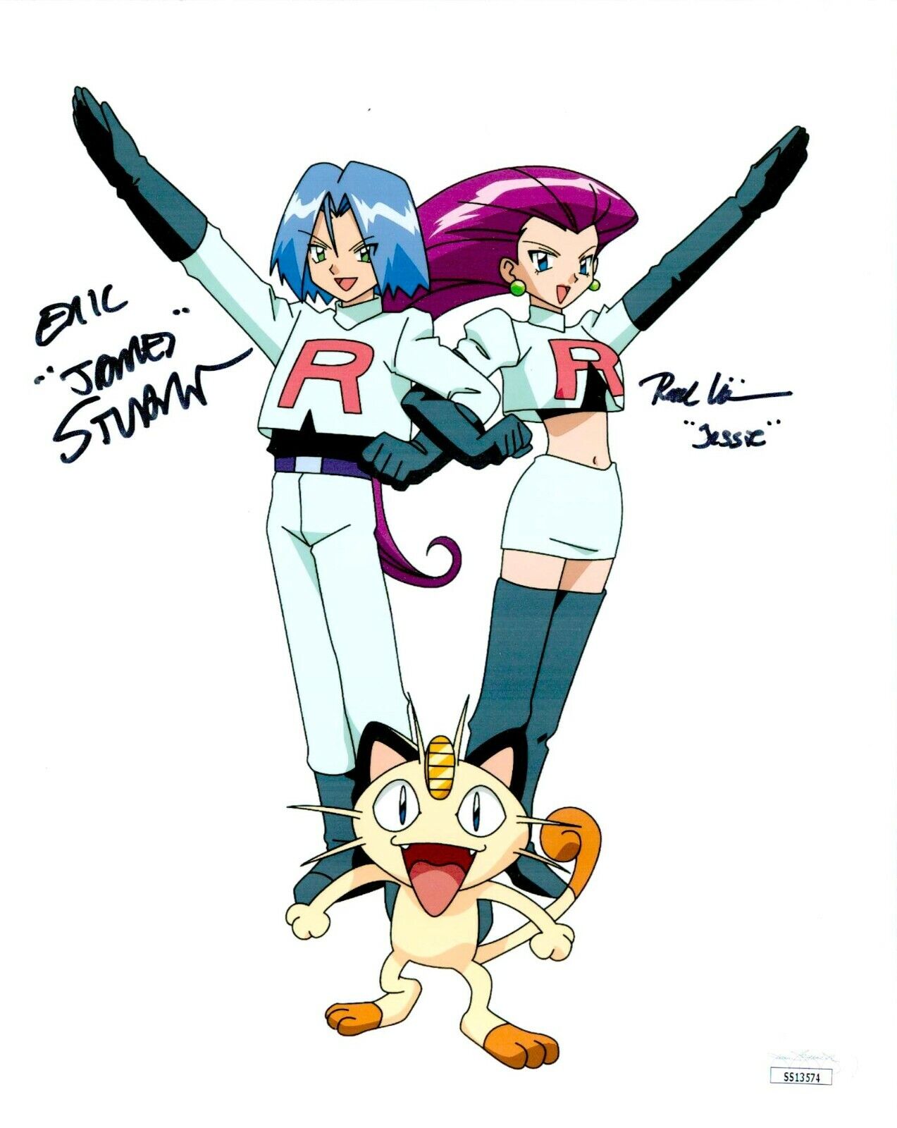 RACHEL LILLIS & ERIC STUART Signed 8x10 POKEMON Authentic Photo Poster painting Auto JSA COA