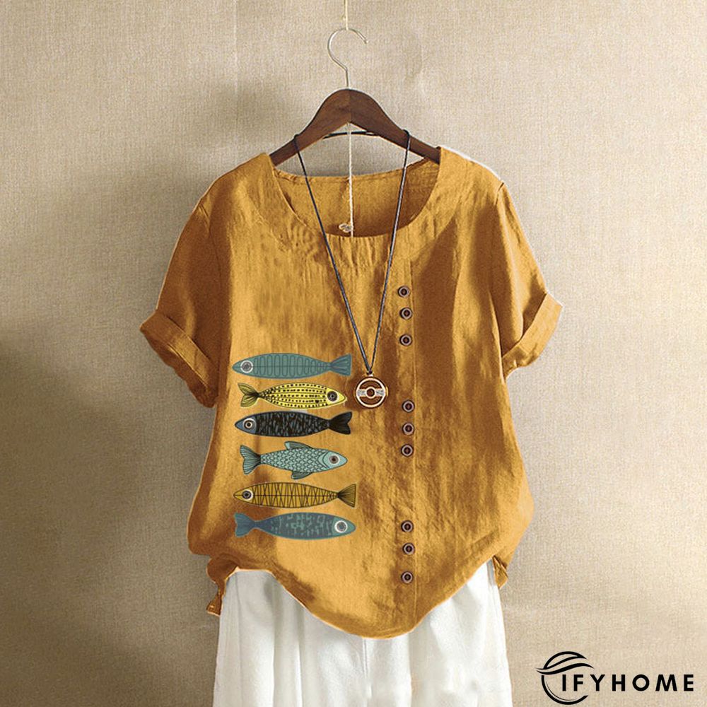 Casual Short Sleeve Large T-shirt | IFYHOME