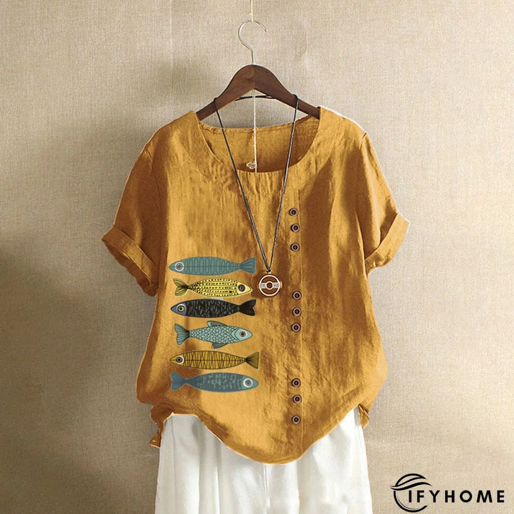 Casual Short Sleeve Large T-shirt | IFYHOME