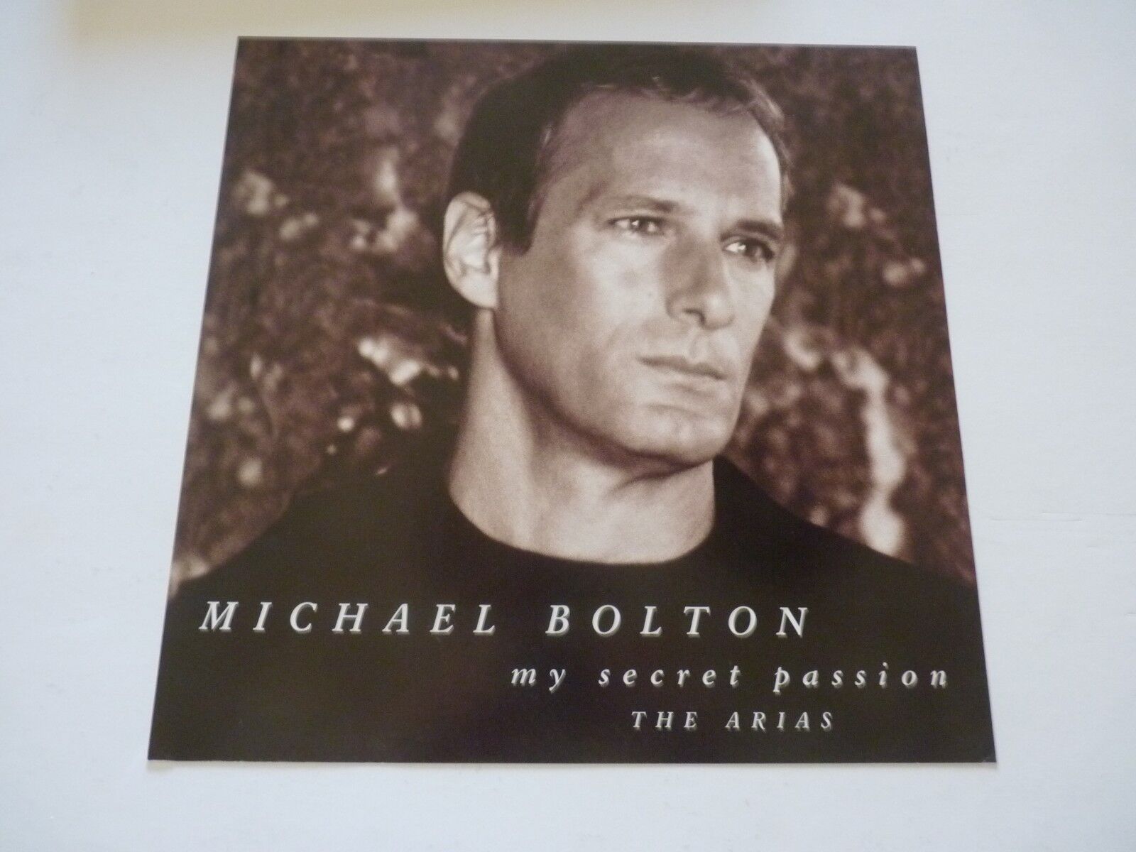 Michael Bolton Secret Passion Arias Promo LP Record Photo Poster painting Flat 12x12 Poster