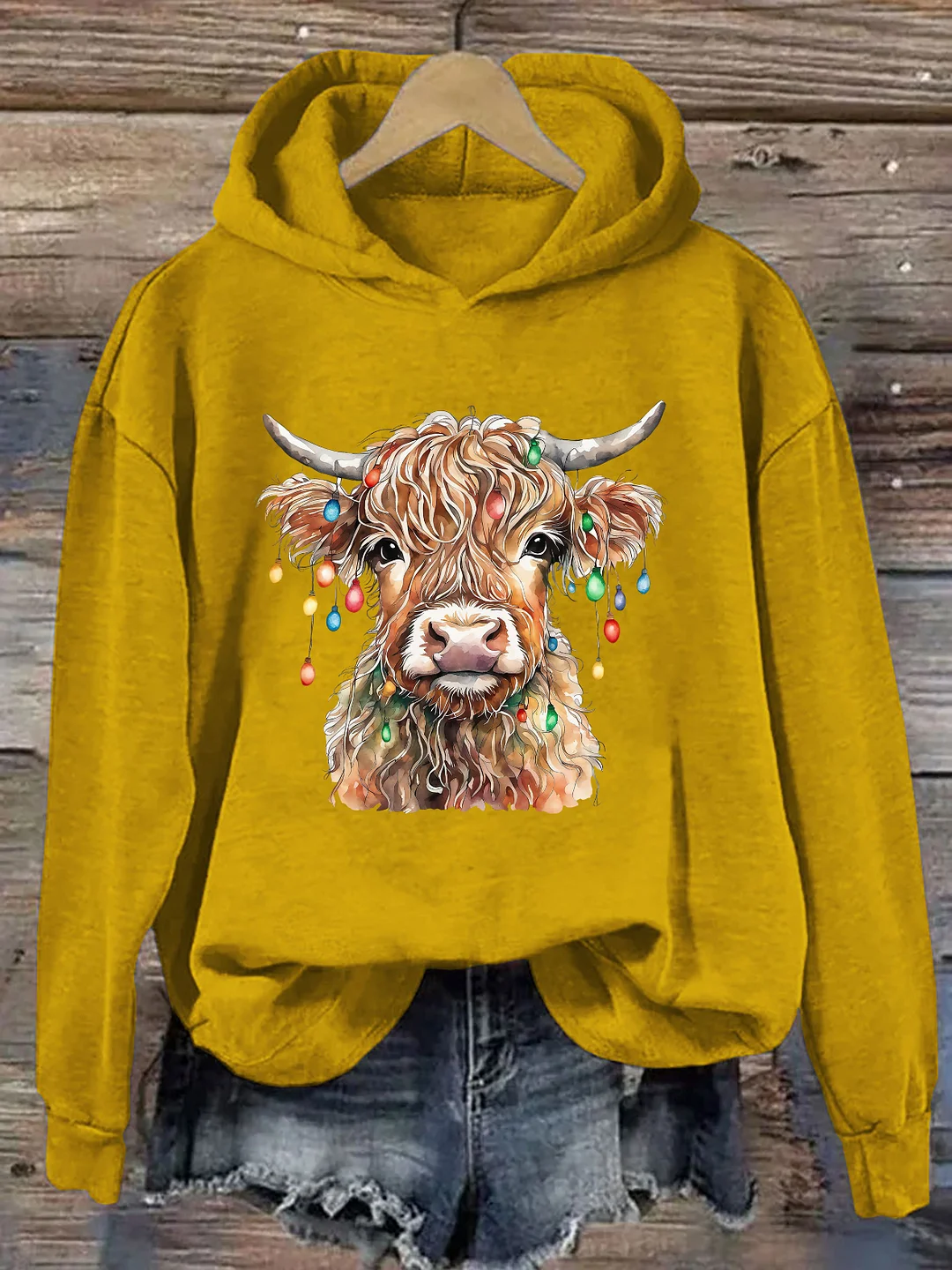 Christmas Cow Hoodie