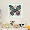 Mandala Pattern Butterfly-11CT Stamped Cross Stitch 50*50cm/19.69*19.69in tapestrymarket