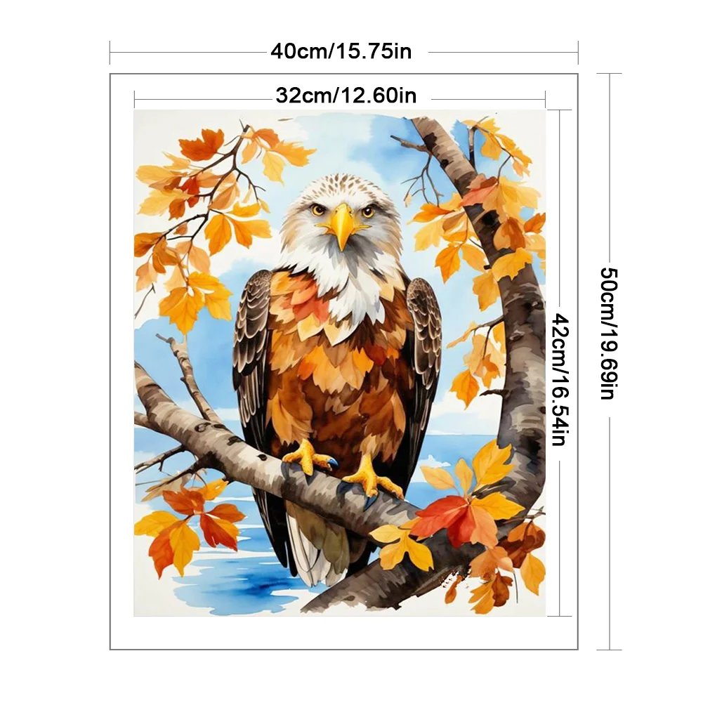 DIY Stamped Cross Stitch 11CT Full Embroidery 40*50cm - Eagle In The Woods