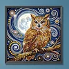 Diamond Painting-DIY Crystal Rhinestone Owl