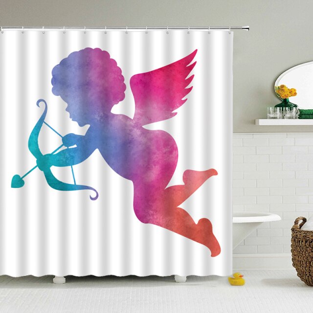 

Shower Curtain – Angel，Cupid-180*180cm, 501 Original