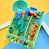 Desktop Maze Game, Plastic Maze Puzzle Game Parent Child Interaction Color Awareness 8 Barriers For Bedroom