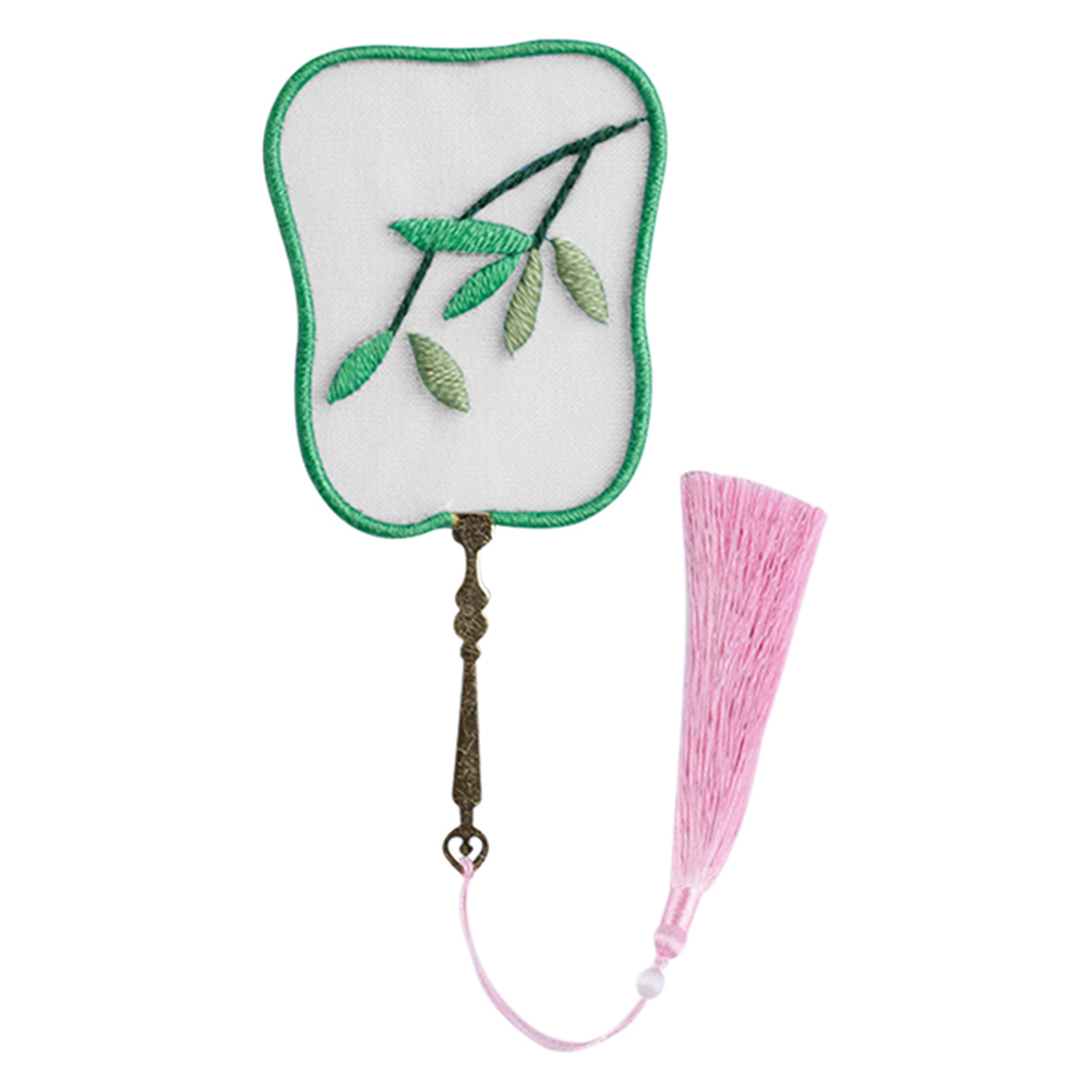 

Bamboo - Fan Shaped Bookmark Embroidery - Cross Stitch, 501 Original