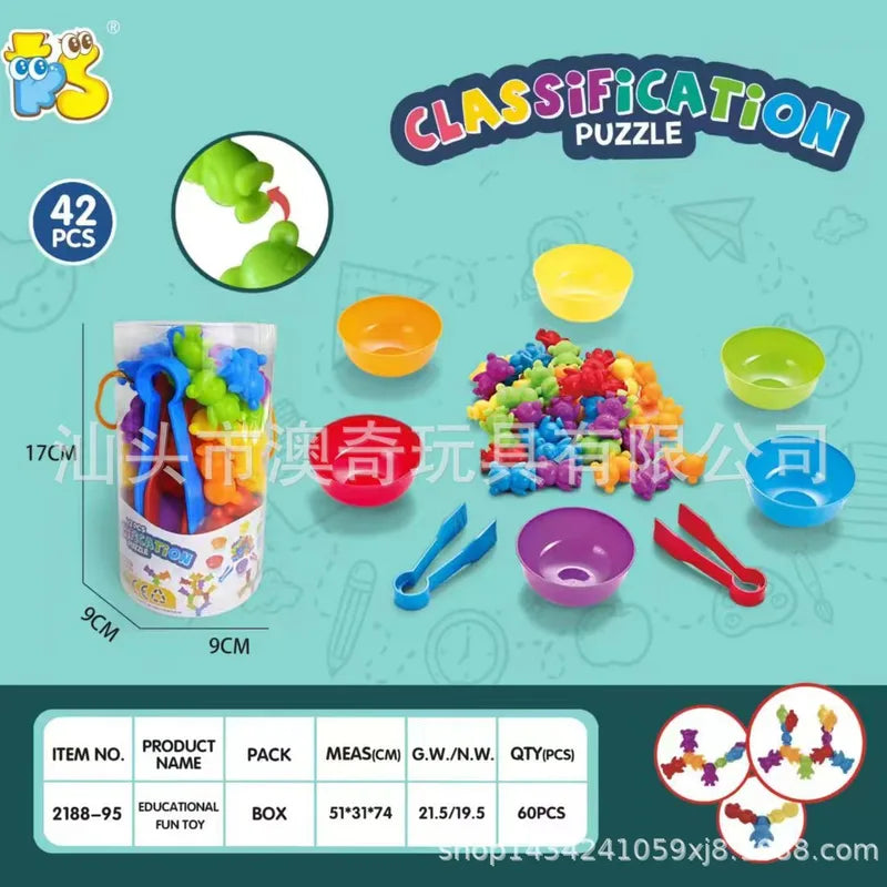 Cute Solid Color Children’s Classification Cognitive Early Education Toys