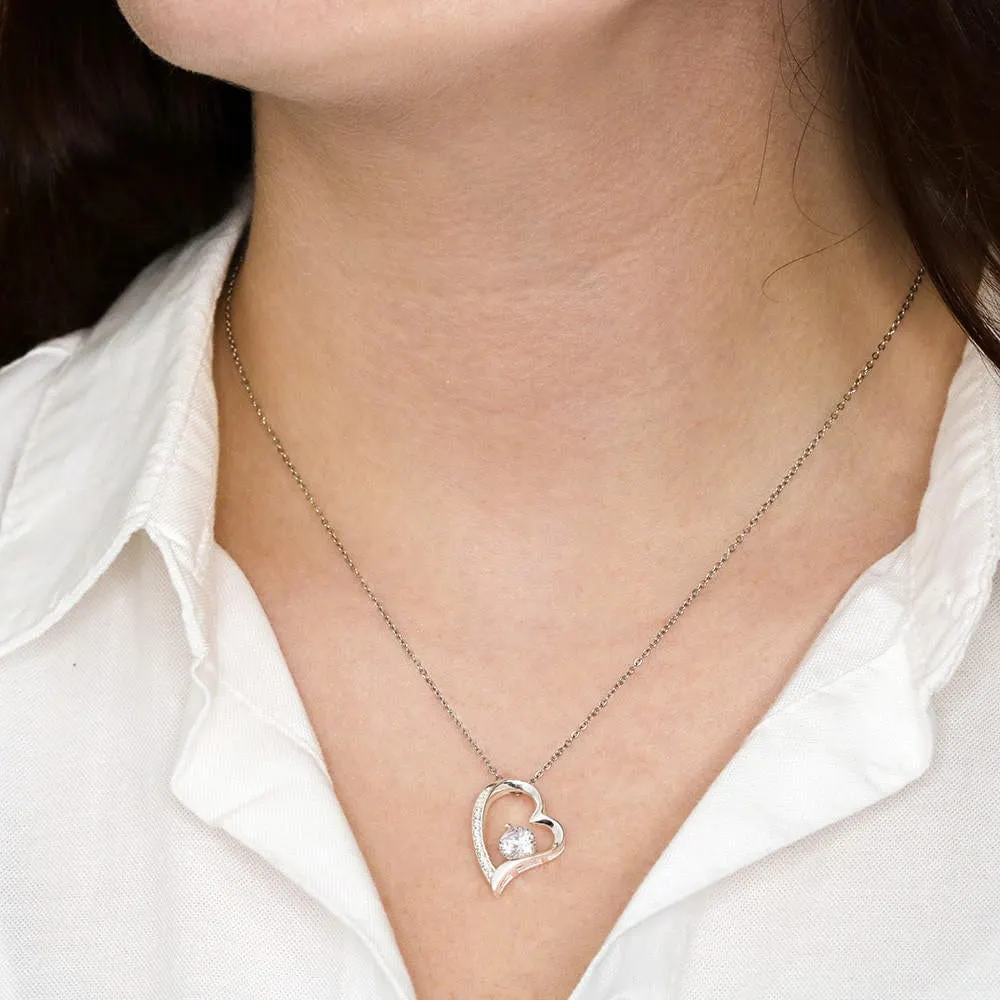 To My Beautiful Soulmate Gift, "Meeting You Was Fate" Heart Necklace